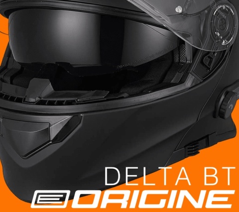 Kask ORIGINE DELTA + BT SOLID black matt M