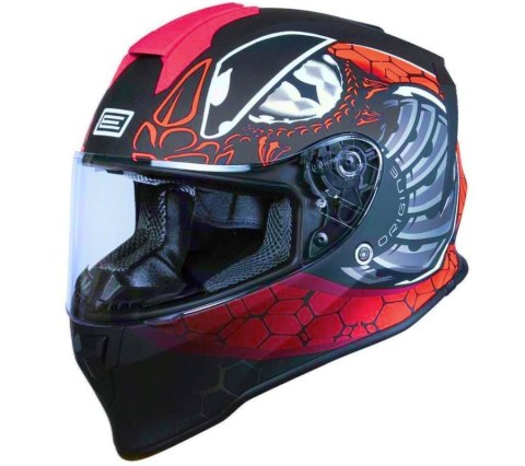 Kask ORIGINE DINAMO KIDS FIGHTER matt fluo red black