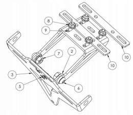 Renner mocowanie tablicy rejestracyjnej uniwersal