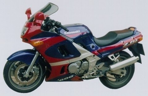 Szyba MRA KAWASAKI ZZR 600 ZX600E 1993- forma T czarna