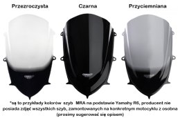 Szyba MRA KAWASAKI ZXR 750 ZX750H 1989-1990 forma R czarna