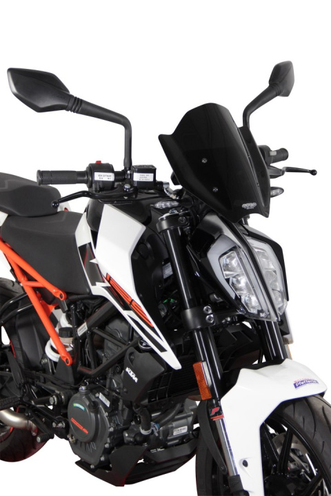 Szyba MRA KTM DUKE 125/390 2017- forma NSPM czarna