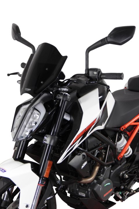 Szyba MRA KTM DUKE 125/390 2017- forma NSPM czarna