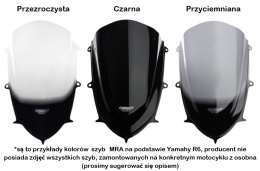 Szyba MRA TRIUMPH DAYTONA 675 /R H67 2013- forma R przyciemniana