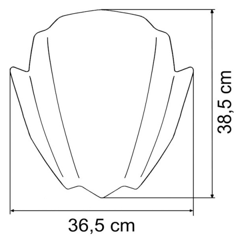 Szyba uniwersalna MRA forma RNB czarna