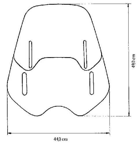 Szyba uniwersalna MRA forma VNB bezbarwna