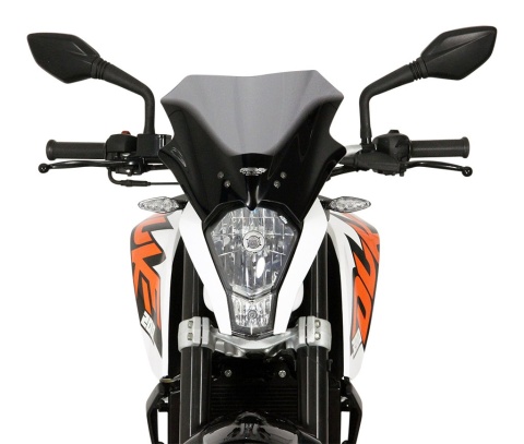 Szyba MRA KTM DUKE 125 / 200 / 250 / 390 -2016 forma R bezbarwna