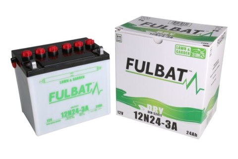 Akumulator FULBAT 12N24-3A (suchy, obsługowy, kwas w zestawie)
