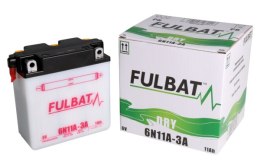 Akumulator FULBAT 6N11A-3A (suchy, obsługowy, kwas w zestawie)