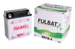 Akumulator FULBAT 6N11A-4 (suchy, obsługowy, kwas w zestawie)