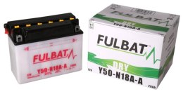Akumulator FULBAT Y50-N18A-A (suchy, obsługowy, kwas w zestawie)