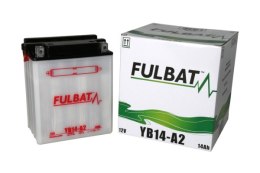 Akumulator FULBAT YB14-A2 (suchy, obsługowy, kwas w zestawie) FB14-A2