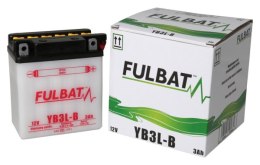 Akumulator FULBAT YB3L-B (suchy, obsługowy, kwas w zestawie)