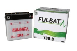 Akumulator FULBAT YB9-B (suchy, obsługowy, kwas w zestawie)