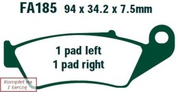 EBC Klocki hamulcowe FA185TT RM 125 250 450
