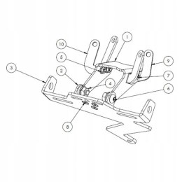 Renner mocowanie tablicy KTM Superduke 1290