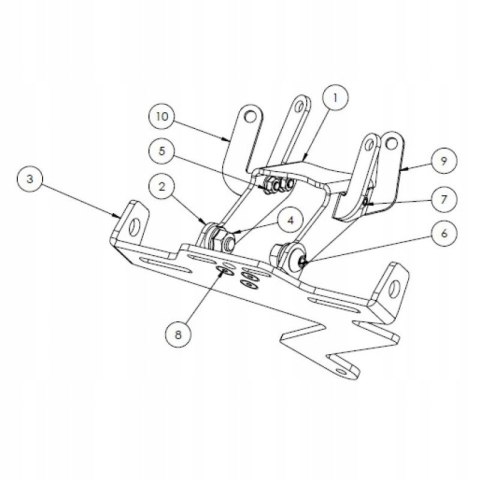 Renner mocowanie tablicy KTM Superduke 1290