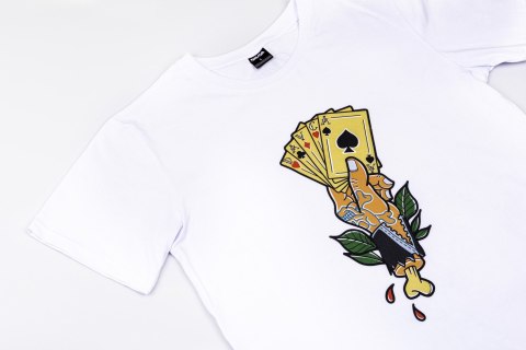 DAVCA T-shirt cards white