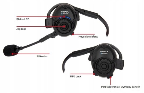 SENA UNIWERSALNY SPH10 BLUETOOTH 3.0 DO 900M NA ROWER, ROLKI, NARTY, PARALOTNIĘ