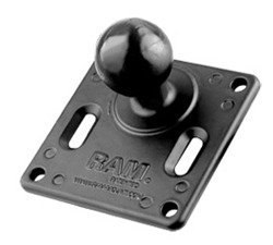 Kwadratowa podstawa 3.625 cala 75 mm x 75 mm VESA z 1.5 calową głowicą obrotową.