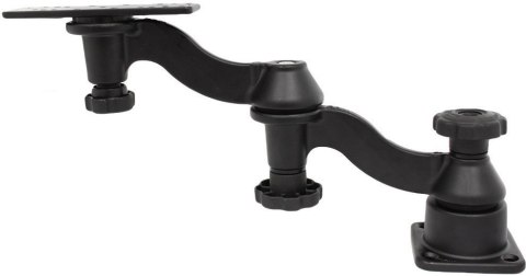 Podwójne ramię obrotowe o długości 2 x 6 cali z prostokątną podstawą o wymiarach 6.25 cala x 2 cale