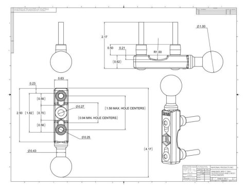 Uchwyt montowany do podstawy hamulca / sprzęgła w motocyklu