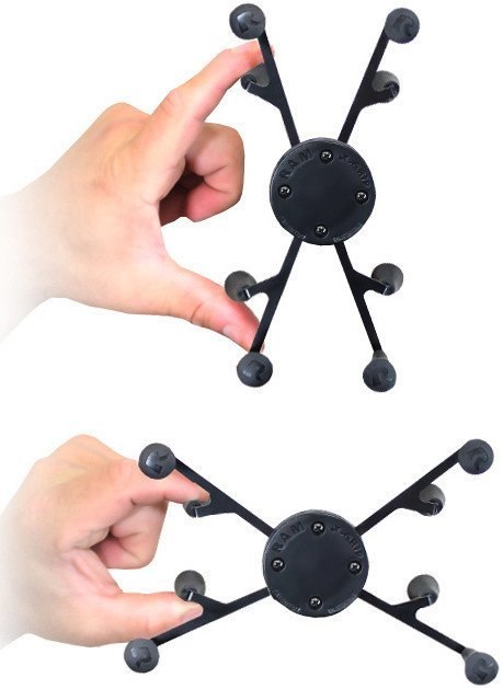 Uniwersalny uchwyt X-Grip™ do małych tabletów w tym Apple iPad mini 3 montowany w otwór na napoje