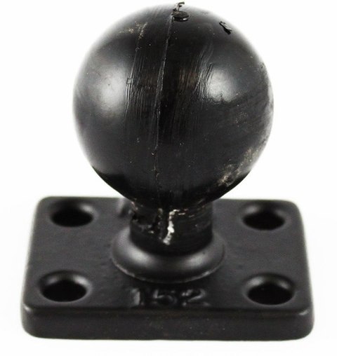 Głowica obrotowa o średnicy 1.5" o podstawie prostokątnej