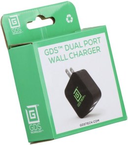 GDS 2-Port USB ładowarka do gniazda sieciowego.