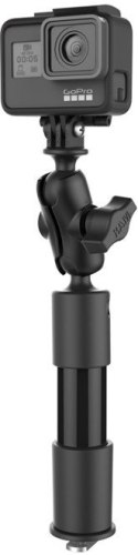 Mocowanie kamery Tough-Pole™ zakończone adapterem do szyn Tough-Track™ o całkowitej długości 9"