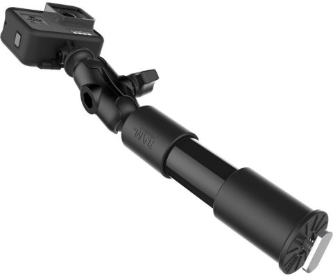 Mocowanie kamery Tough-Pole™ zakończone adapterem do szyn Tough-Track™ o całkowitej długości 9"