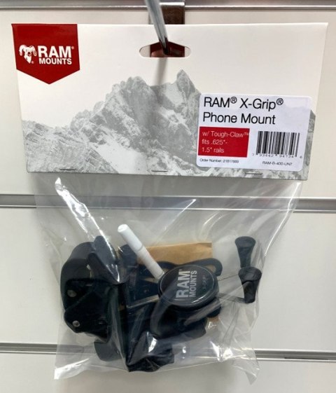 Uchwyt X-Grip™ z klamrą zaciskową RAM Tough-Claw™