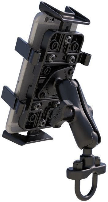 Uchwyt montowany do ramy kierownicy do telefonów komórkowych oraz przenośnych urządzeń elektronicznych