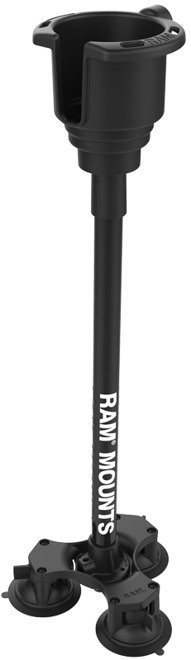 Uchwyt na kubek RAM® montowany potrójnej przyssawce z wysięgnikiem o długości 18