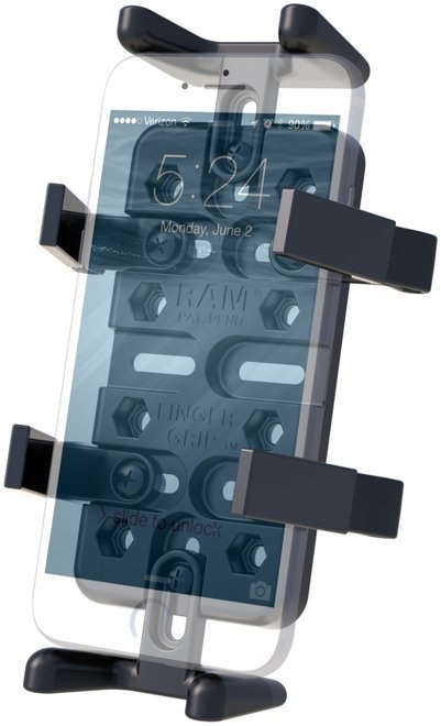 Uniwersalny uchwyt Finger Grip™ do telefonów komórkowych oraz przenośnych urządzeń elektronicznych montowany w trzon widelca w m