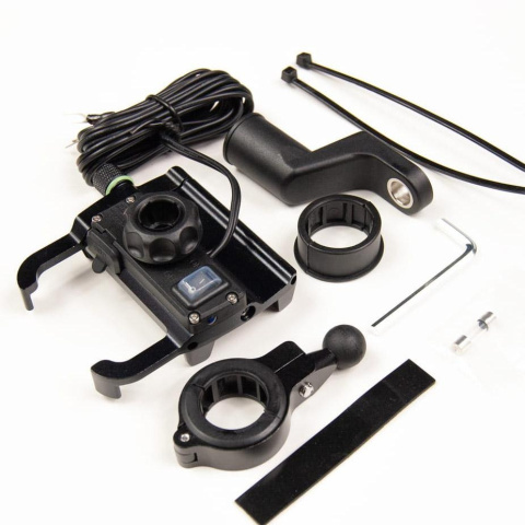 UCHWYT NA TELEFON USB QC 3.0 3,5"-6,5"