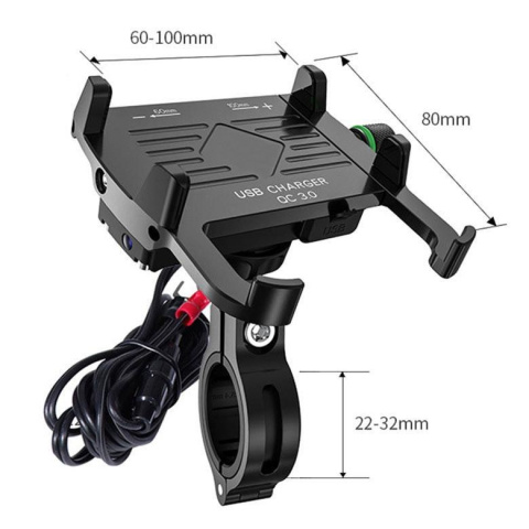 UCHWYT NA TELEFON USB QC 3.0 3,5"-6,5"
