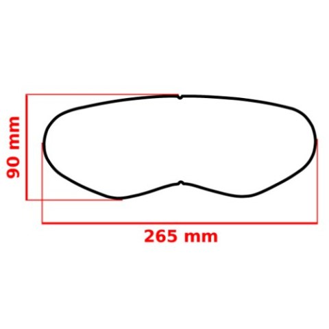 FOGCITY EASY Enduro - Folia anti-fog, uniwersalna na wizjery kasków off-road