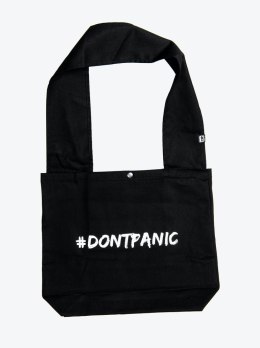 DAVCA torba bawełniana Don't Panic - czarna