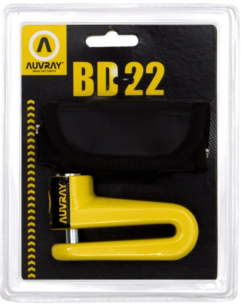 AUVRAY blokada na tarczę BD22 - żółta, średnica bolec 10mm
