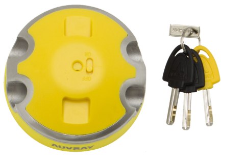 AUVRAY zestaw kotwa podłogowa podwójna (średnica pałąków 14mm) + łańcuch XTREM PROTECT 100cm, średni