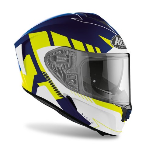 KASK AIROH SPARK RISE BLUE YELLOW MATT