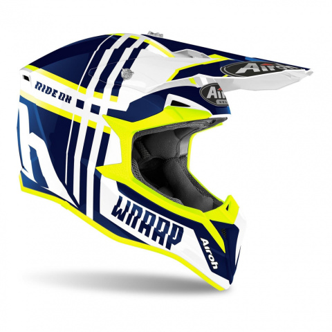 KASK AIROH WRAAP BROKEN BLUE GLOSS