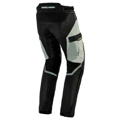 SPODNIE TEKSTYLNE REBELHORN PATROL GREY/BLACK/FLO YELLOW