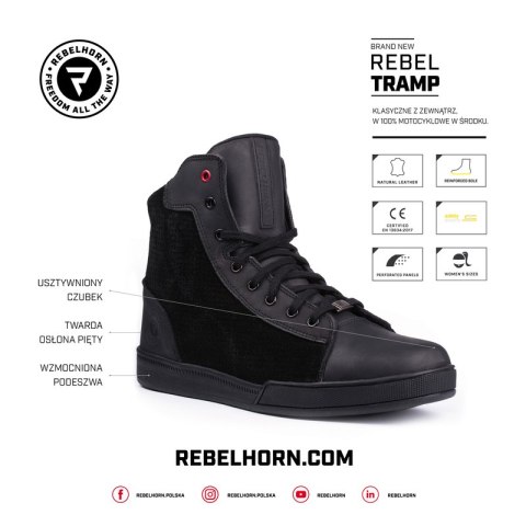 BUTY REBELHORN TRAMP BLACK