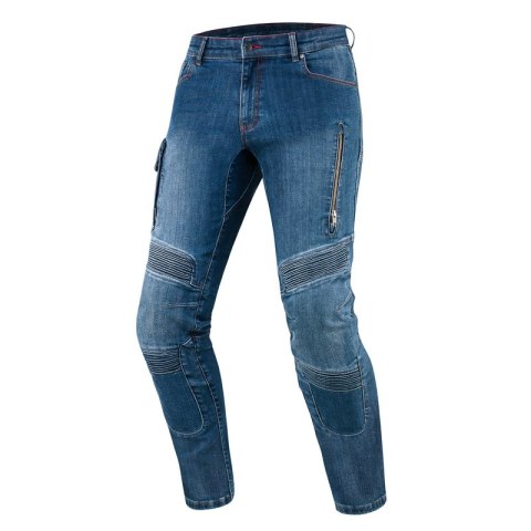 SPODNIE JEANS REBELHORN VANDAL DENIM WASHED BLUE