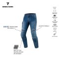 SPODNIE JEANS REBELHORN VANDAL DENIM WASHED BLUE