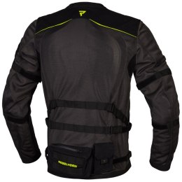 KURTKA TEKSTYLNA REBELHORN BRUTALE DARK GREY/BLACK/FLO YELLOW S