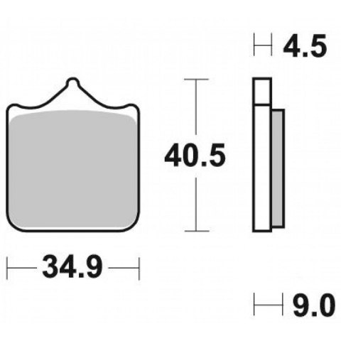BRAKING KLOCKI HAMULCOWE P1R947 SUPER SINTER