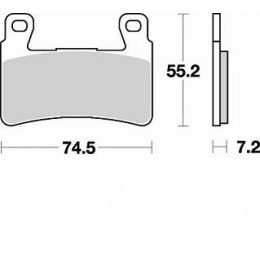 BRAKING KLOCKI HAMULCOWE SEMI METALLIC 827CM66